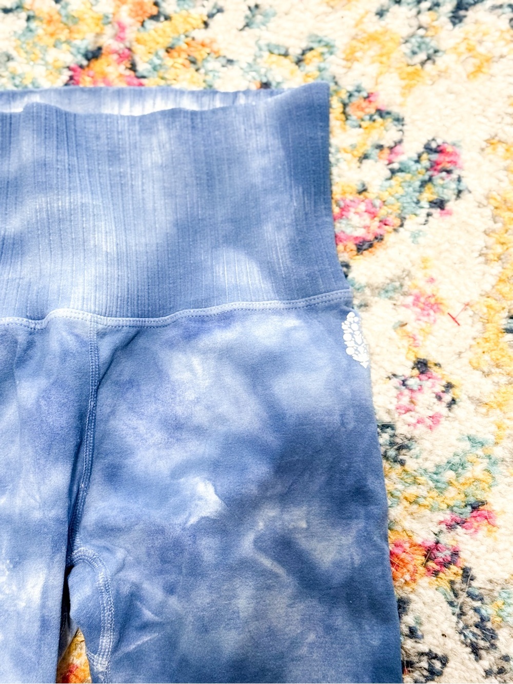 Free People Movement Good Karma Blue Tie-Dye High-Rise Leggings - Picture 9 of 12